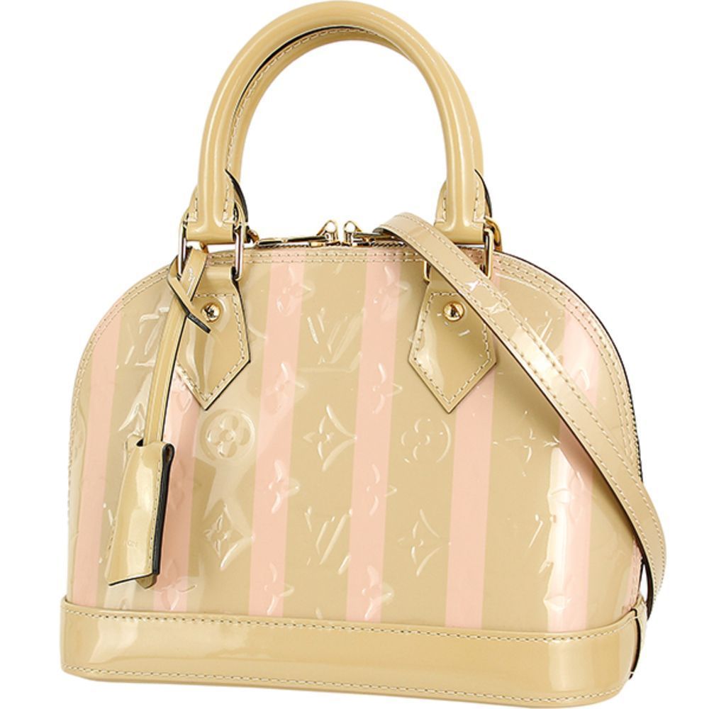 Alma Reyeur Monogram Vernis Leather Beige Pink Gold BB